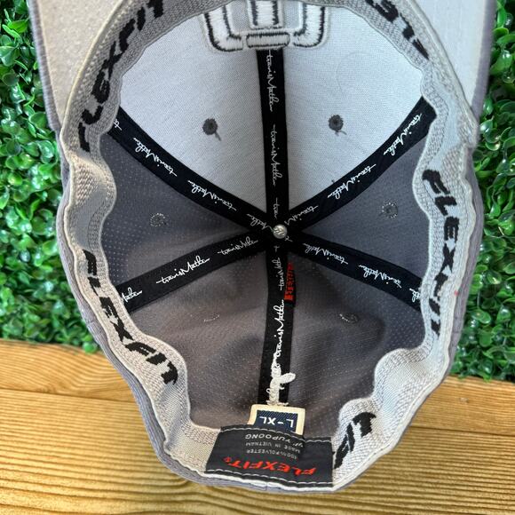 Travis Mathew Golf Hat Cap Uniflex Fit Sz Large XL Gray White Embroidered Logo - Picture 6 of 8